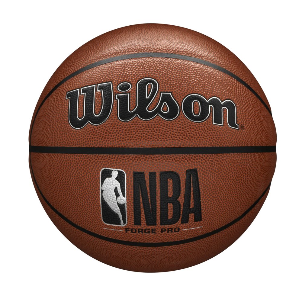 WILSON NBA Forge Series Indoor/Outdoor Basketball - Forge Pro, Brown, Size 6 - 28.5"