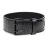 Gymreapers Weightlifting Belt 6MM Genuine Leather - Double Prong Power Belt Heavy Duty 4-Inch Wide - Strong, Stabilizing Back Support for Deadlifts, Squats Powerlifting (Black, Small) view 4