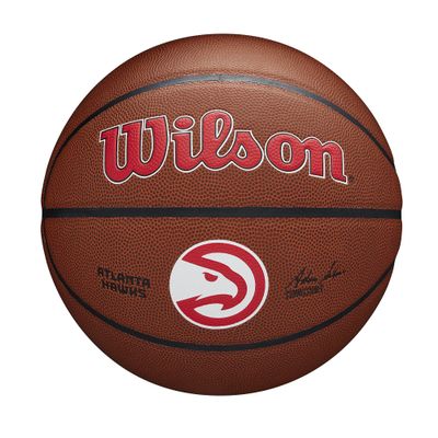 Wilson NBA Atlanta Hawks PureFeel Cover Basketball - Size 7, 29.5"
