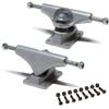 [CCS] Skateboard Trucks | Professional Grade | Steel | Sizes 109mm, 129mm, 139mm, 149mm, & 169mm | Raw Silver, Black | Set of 2 | 1" Mounting Hardware Included (Raw, 109mm (Fits 7.0" Decks)) view 1