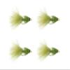 Wild Water Fly Fishing Cone Head Olive Wooly Buggers, Size 8, Qty. 4, for Deeper Water Fish, Trout, Pike, and Bass view 1