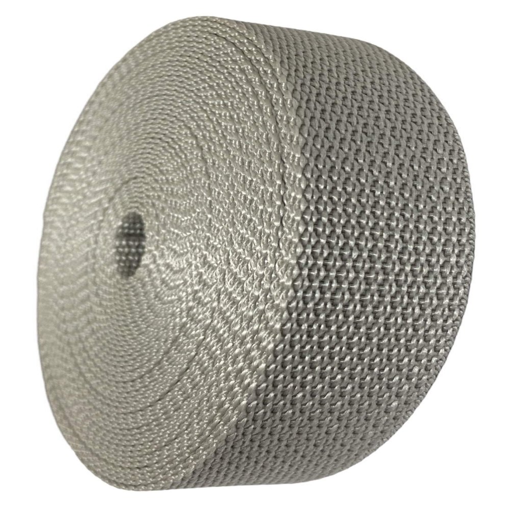 Durable Polypropylene UV Resistant Webbing Straps Ideal for DIY Projects, Pet Collars, Outdoors, Crafts and Much More. 1 Inch (Silver, 100)