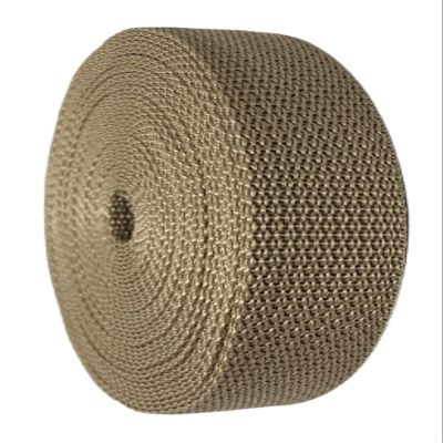 GGR Supplies Durable Polypropylene UV Resistant Webbing Straps Ideal for DIY Projects, Pet Collars, Outdoors, Crafts and Much More. 1 Inch (Jute, 100)