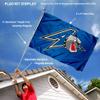 College Flags & Banners Co. UNC Asheville Bulldogs Flag and Pole Bracket Mount Bundle view 2