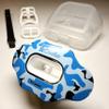 COOLLO SPORTS Football Mouth Guard Lip Guard 3-in-1 Transformer Pacifier Football Sports Lip Protector for Adults & Youth USA Flag & Fangs Mouthpiece (Case Included) (Camo -Blue (Two Layers)) view 2