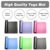 Women's home yoga mat thick fitness exercise mat travel yoga mat non-slip (black) view 4