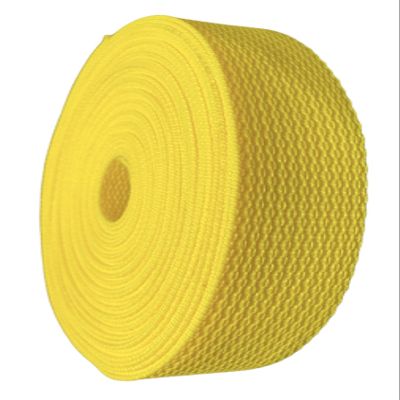 Durable Polypropylene UV Resistant Webbing Straps Ideal for DIY Projects, Pet Collars, Outdoors, Crafts. 1 Inch (Yellow, 100)