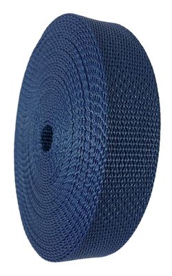 GGR Supplies Durable Polypropylene UV Resistant Webbing Straps Ideal for DIY Projects, Pet Collars, Outdoors, Crafts and Much More. 1 Inch (Navy, 100)