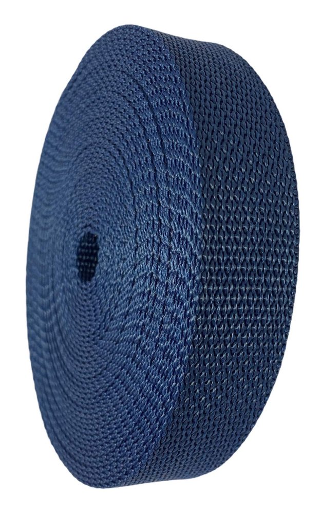 GGR Supplies Durable Polypropylene UV Resistant Webbing Straps Ideal for DIY Projects, Pet Collars, Outdoors, Crafts and Much More. 1 Inch (Navy, 100)