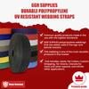 GGR Supplies Durable Polypropylene UV Resistant Webbing Straps Ideal for DIY Projects, Pet Collars, Outdoors, Crafts and Much More. 1 Inch (Navy, 100) view 2