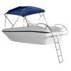JLXJ Telescoping Swim Pool Boat Ladder, 4 Step Over Platform Extendable Ladders, for Marine Yacht/Pontoon, Stainless Steel, Load: 300kg view 1