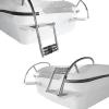 JLXJ Telescoping Swim Pool Boat Ladder, 4 Step Over Platform Extendable Ladders, for Marine Yacht/Pontoon, Stainless Steel, Load: 300kg view 3