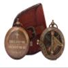 Engraved Personalized Baptism Compass - Antique Vintage Sundial Brass Compass, Poem Compass God is with You Wherever You Go Gift for Men, Father Gift, Daughter Gift view 4
