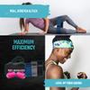 Cardio Max 3.0 lb Hand Dumbbell Set of 2 (1.5 lb Each Egg Weight) + Fabric Resistance Bands Set of 3 for Fitness, Workout, Shadowboxing, Yoga, and More for Men and Women (Pink) view 3