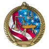 10 Pack of Male Boys Gymnastics Gold Medals Trophy Award with Neck Ribbons MY512 view 2
