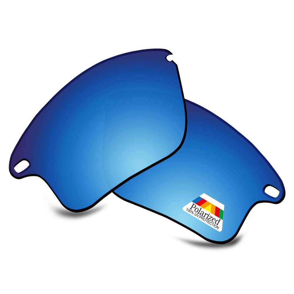 Bwake Replacement Lenses for Oakley Fast Jacket XL Sunglasses OO9156 - Ice Blue POLARIZED