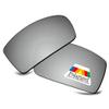 Bwake Replacement Lenses for Oakley Gascan Sunglasses - Satin Silver POLARIZED view 1