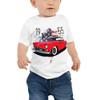 1955 Thunderbird American Classic Antique Car Baby Jersey Short Sleeve Tee White view 1