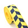 1.5'' Yellow Black Webbing Dog Collar Webbing Diamond Pattern Webbing Striped Webbing Fabric Belt Canvas Bag Strap Ribbon Trim 38mm Width (1) view 1