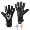 Keeperking Goalkeeper Gloves for Adults Football Gloves Men's Inner Seam Professional Grip 4 mm Secure Fit Unisex (6, E.Black Neg) view 1