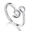 Earrings,Ring Circle Sterling Silver S925 Ring Simple Temperament Women's Ring view 1