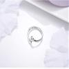 Earrings,Ring Circle Sterling Silver S925 Ring Simple Temperament Women's Ring view 3