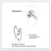 Earrings,Ring Circle Sterling Silver S925 Ring Simple Temperament Women's Ring view 4