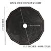 Fake Weights - 12-Side HEX Style Replica High Density Foam 45 lbs Barbell Plates, Barbell Bar Not Included - Photoshoot, Film, Video, Prank Movie Photo Photography Props view 3