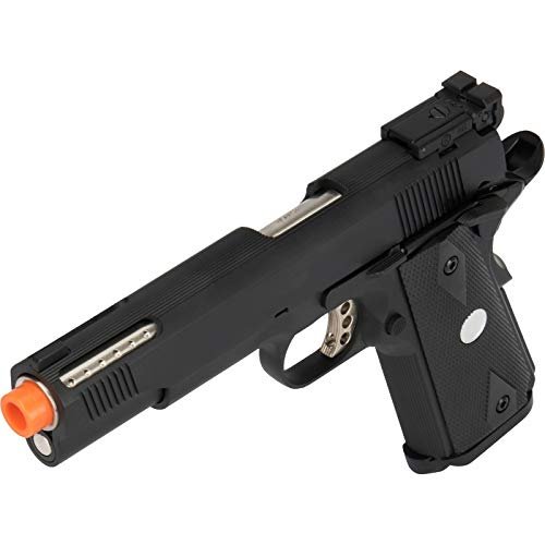 Lancer Tactical x Army Armament Full Metal R30 1911 Gas Blowback Airsoft Pistol Black 350 FPS