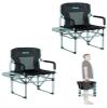 iClimb Heavy Duty Compact Camping Folding Mesh Chair with Side Table and Handle (Black, 2PC) view 1