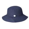Baby Sun Hat Toddler Bucket Hat for Boys 2-7 Years Smile Face Navy view 3