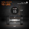 Yes4All Premium Urethane Dumbbell - 15 Pounds view 3