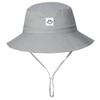 Baby Sun Hat Toddler Bucket Hat for Boys 2-7 Years Smile Face Grey view 2