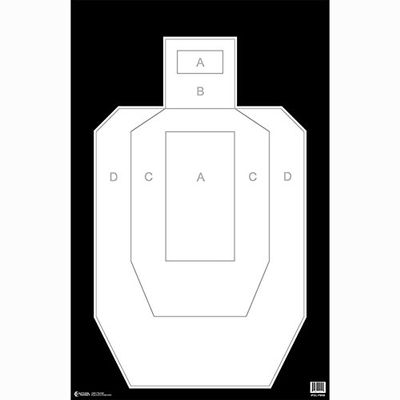 48 Pcs, 23" x 35" High Visibility Ipsc/Uspsa Paper Target - All Weather Resistant Target On Heavy Paper