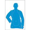 100 Pcs, 23" x 35" B-21 Qualification Target (Blue) - All Weather Resistant Target On Heavy Paper view 1