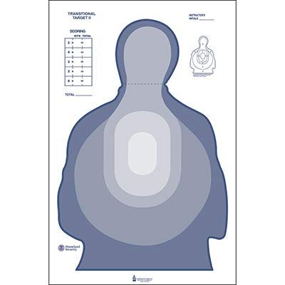 100 Pcs, 24" x 40" Us Dept. of The Treasury Transitional Target Ii (Blue) - All Weather Resistant Target On Heavy Paper
