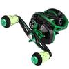 Sougayilang Baitcasting Reel 18LB Carbon Fiber Drag Baitcasters Unequaled Affordable High-tech Innovation Baitcast Fishing Reels - Green -Left Handed view 2