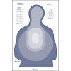 48 Pcs, 24" x 40" Us Dept. of The Treasury Transitional Target Ii (Blue) - All Weather Resistant Target On Heavy Paper view 1