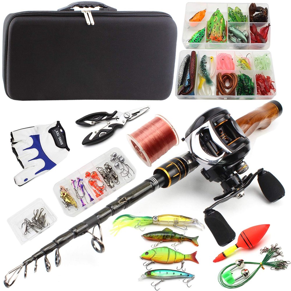H/A ZYHYD 2.1m Cast Fishing Rod and Fishing Reel Combination Set, Multifunctional Fishing Gear Set, Fishing Line Bait Hook Set with Folding Rod and Reel ZYHYD (Color : Right Hand Wheel, Size : 2.1m)