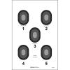 100 Pcs, 23" x 35" 5 Bull's-Eye Target - All Weather Resistant Target On Heavy Paper view 1