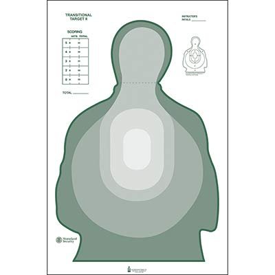 100 Pcs, 24" x 40" Us Dept. of The Treasury Transitional Target Ii (Green) - All Weather Resistant Target On Heavy Paper