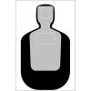100 Pcs, 23" x 35" Economy Tq-19 Qualification Target(Black & Grey) - All Weather Resistant Target On Heavy Paper view 1