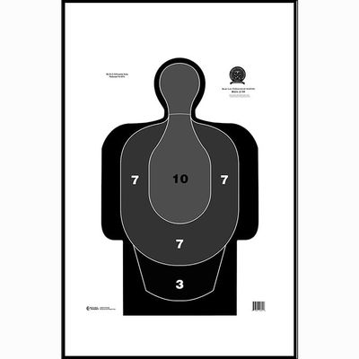 100 Pcs, 19" x 25" Black & Gray Washington State Criminal Justive Training Center 50% Target