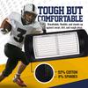 Softball Wristbands for Signs - Single Window Adult Size 20 Pack - Football Quarterback (QB) Play Sheets - Baseball Armband Playbook - (Black) view 4