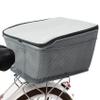 Lixada Rear Bike Basket with Waterproof Fabric Case, Metal Wire Bike Cargo Basket Fits Most Adult Bikes, Large Bicycle Basket Rear Rack Bike Basket for Pet, Shopping, Grocery, Commuting, Picnic view 1