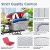 Lixada Rear Bike Basket with Waterproof Fabric Case, Metal Wire Bike Cargo Basket Fits Most Adult Bikes, Large Bicycle Basket Rear Rack Bike Basket for Pet, Shopping, Grocery, Commuting, Picnic view 2
