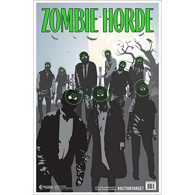 100 Pcs, 23"x35" Zombie Horde Target