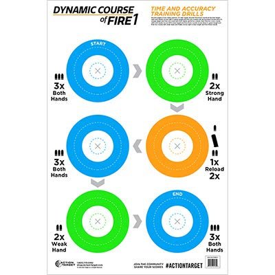 48 Pcs, 23"x35" Dynamic Course of Fire 1 Target