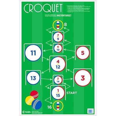 100 Pcs, 23"x35" Croquet Target