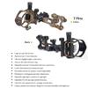 AMEYXGS Archery 7 Pin Bow Sights 0.019 Optical Fiber Micro Adjust Tool Less Design for Compound Bows Archery Hunting (Camo) view 2